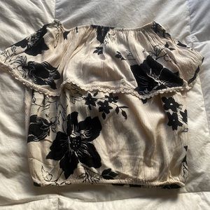 Strapless blouse